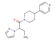 4-{1-[2-(1H-pyrazol-1-yl)butanoyl]piperidin-4-yl}pyridine