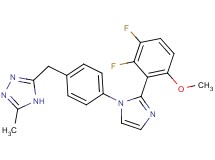 3-{4-[2-(2,3-difluoro-6-methoxyphenyl)-1H-imidazol-1-yl]benzyl}-5-methyl-4H-1,2,4-triazole