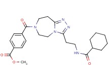 methyl 4-[(3-{2-[(cyclohexylcarbonyl)amino]ethyl}-5,6,8,9-tetrahydro-7H-[1,2,4]triazolo[4,3-d][1,4]diazepin-7-yl)carbonyl]benzoate