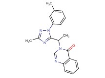 3-{1-[3-methyl-1-(3-methylphenyl)-1H-1,2,4-triazol-5-yl]ethyl}quinazolin-4(3H)-one
