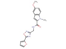N-{[5-(2-furyl)-1,2,4-oxadiazol-3-yl]methyl}-5-methoxy-1-methyl-1H-indole-2-carboxamide