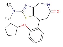 8-[2-(cyclopentyloxy)phenyl]-2-(dimethylamino)-4,5,7,8-tetrahydro-6H-[1,3]thiazolo[4,5-c]azepin-6-one