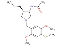 N-{(3S*,4R*)-1-[2,5-dimethoxy-4-(methylthio)benzyl]-4-propylpyrrolidin-3-yl}acetamide