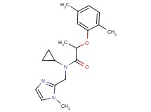 N-cyclopropyl-2-(2,5-dimethylphenoxy)-N-[(1-methyl-1H-imidazol-2-yl)methyl]propanamide