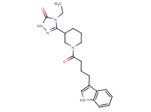 4-ethyl-5-{1-[4-(1H-indol-3-yl)butanoyl]piperidin-3-yl}-2,4-dihydro-3H-1,2,4-triazol-3-one