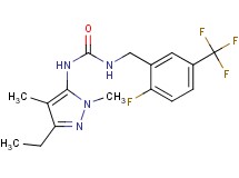 N-(3-ethyl-1,4-dimethyl-1H-pyrazol-5-yl)-N'-[2-fluoro-5-(trifluoromethyl)benzyl]urea