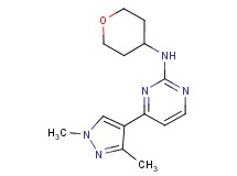 4-(1,3-dimethyl-1H-pyrazol-4-yl)-N-(tetrahydro-2H-pyran-4-yl)pyrimidin-2-amine