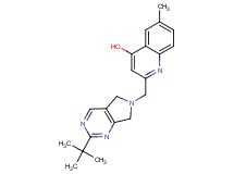 2-[(2-tert-butyl-5,7-dihydro-6H-pyrrolo[3,4-d]pyrimidin-6-yl)methyl]-6-methylquinolin-4-ol