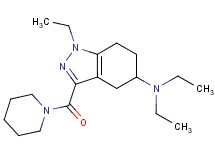 N,N,1-triethyl-3-(1-piperidinylcarbonyl)-4,5,6,7-tetrahydro-1H-indazol-5-amine
