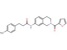 N-[2-(2-furoyl)-1,2,3,4-tetrahydro-7-isoquinolinyl]-3-(4-methylphenyl)propanamide