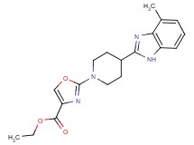 ethyl 2-[4-(4-methyl-1H-benzimidazol-2-yl)-1-piperidinyl]-1,3-oxazole-4-carboxylate