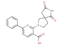 2-(6,8-dioxo-2,7-diazaspiro[4.4]non-2-yl)-6-phenylnicotinic acid