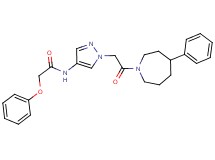 N-{1-[2-oxo-2-(4-phenyl-1-azepanyl)ethyl]-1H-pyrazol-4-yl}-2-phenoxyacetamide
