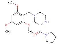 3-(1-pyrrolidinylcarbonyl)-1-(2,4,6-trimethoxybenzyl)piperazine