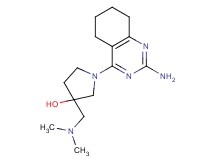 1-(2-amino-5,6,7,8-tetrahydroquinazolin-4-yl)-3-[(dimethylamino)methyl]pyrrolidin-3-ol
