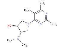 (3S*,4S*)-4-(dimethylamino)-1-(2,5,6-trimethylpyrimidin-4-yl)pyrrolidin-3-ol