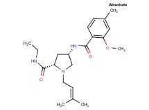 (4S)-N-ethyl-4-[(2-methoxy-4-methylbenzoyl)amino]-1-(3-methylbut-2-en-1-yl)-L-prolinamide