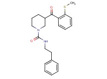 3-[2-(methylthio)benzoyl]-N-(2-phenylethyl)-1-piperidinecarboxamide