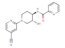 N-[(3R*,4R*)-1-(4-cyanopyridin-2-yl)-3-hydroxypiperidin-4-yl]pyridine-2-carboxamide
