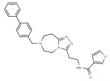 N-{2-[7-(4-biphenylylmethyl)-6,7,8,9-tetrahydro-5H-[1,2,4]triazolo[4,3-d][1,4]diazepin-3-yl]ethyl}-3-furamide
