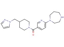 1-(5-{[4-(1H-pyrazol-1-ylmethyl)piperidin-1-yl]carbonyl}pyridin-2-yl)-1,4-diazepane
