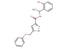 N-[1-(2-hydroxyphenyl)ethyl]-5-(phenoxymethyl)-1H-pyrazole-3-carboxamide