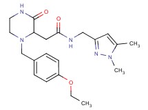 N-[(1,5-dimethyl-1H-pyrazol-3-yl)methyl]-2-[1-(4-ethoxybenzyl)-3-oxo-2-piperazinyl]acetamide