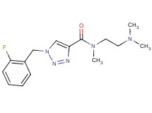N-[2-(dimethylamino)ethyl]-1-(2-fluorobenzyl)-N-methyl-1H-1,2,3-triazole-4-carboxamide