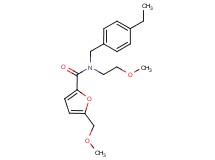 N-(4-ethylbenzyl)-N-(2-methoxyethyl)-5-(methoxymethyl)-2-furamide