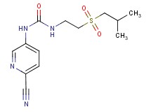 N-(6-cyanopyridin-3-yl)-N'-[2-(isobutylsulfonyl)ethyl]urea