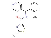 2-methyl-N-[(2-methylphenyl)(pyridin-4-yl)methyl]-1,3-thiazole-4-carboxamide
