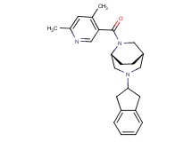 (1S*,5R*)-3-(2,3-dihydro-1H-inden-2-yl)-6-[(4,6-dimethylpyridin-3-yl)carbonyl]-3,6-diazabicyclo[3.2.2]nonane