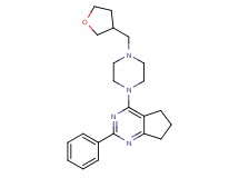 2-phenyl-4-[4-(tetrahydro-3-furanylmethyl)-1-piperazinyl]-6,7-dihydro-5H-cyclopenta[d]pyrimidine