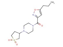 1-(1,1-dioxidotetrahydro-3-thienyl)-4-[(5-propyl-3-isoxazolyl)carbonyl]piperazine