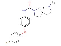 N-[4-(4-fluorophenoxy)phenyl]-7-methyl-2,7-diazaspiro[4.4]nonane-2-carboxamide