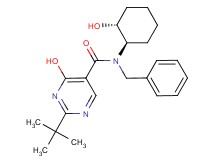 N-benzyl-2-tert-butyl-4-hydroxy-N-[(1R*,2R*)-2-hydroxycyclohexyl]pyrimidine-5-carboxamide