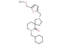 7-(cyclohexylmethyl)-2-{[5-(methoxymethyl)-2-furyl]methyl}-2,7-diazaspiro[4.5]decan-6-one