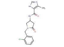 N-[1-(2-chlorobenzyl)-5-oxopyrrolidin-3-yl]-4-methyl-1H-imidazole-5-carboxamide