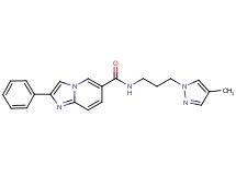 N-[3-(4-methyl-1H-pyrazol-1-yl)propyl]-2-phenylimidazo[1,2-a]pyridine-6-carboxamide