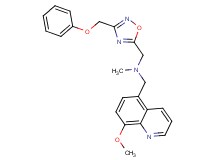 1-(8-methoxy-5-quinolinyl)-N-methyl-N-{[3-(phenoxymethyl)-1,2,4-oxadiazol-5-yl]methyl}methanamine