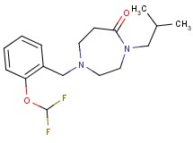 1-[2-(difluoromethoxy)benzyl]-4-isobutyl-1,4-diazepan-5-one