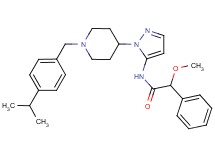 N-{1-[1-(4-isopropylbenzyl)-4-piperidinyl]-1H-pyrazol-5-yl}-2-methoxy-2-phenylacetamide