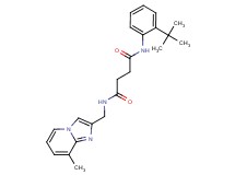 N-(2-tert-butylphenyl)-N'-[(8-methylimidazo[1,2-a]pyridin-2-yl)methyl]succinamide