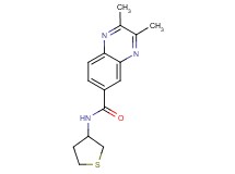 2,3-dimethyl-N-(tetrahydro-3-thienyl)-6-quinoxalinecarboxamide