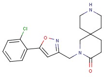 2-{[5-(2-chlorophenyl)-3-isoxazolyl]methyl}-2,9-diazaspiro[5.5]undecan-3-one hydrochloride