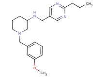 1-(3-methoxybenzyl)-N-[(2-propyl-5-pyrimidinyl)methyl]-3-piperidinamine