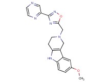 8-methoxy-2-{[3-(2-pyrazinyl)-1,2,4-oxadiazol-5-yl]methyl}-2,3,4,5-tetrahydro-1H-pyrido[4,3-b]indole