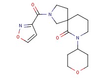 2-(3-isoxazolylcarbonyl)-7-(tetrahydro-2H-pyran-4-yl)-2,7-diazaspiro[4.5]decan-6-one