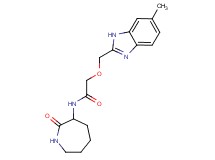 2-[(6-methyl-1H-benzimidazol-2-yl)methoxy]-N-(2-oxoazepan-3-yl)acetamide