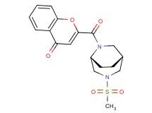 2-{[(1R*,5R*)-3-(methylsulfonyl)-3,6-diazabicyclo[3.2.2]non-6-yl]carbonyl}-4H-chromen-4-one